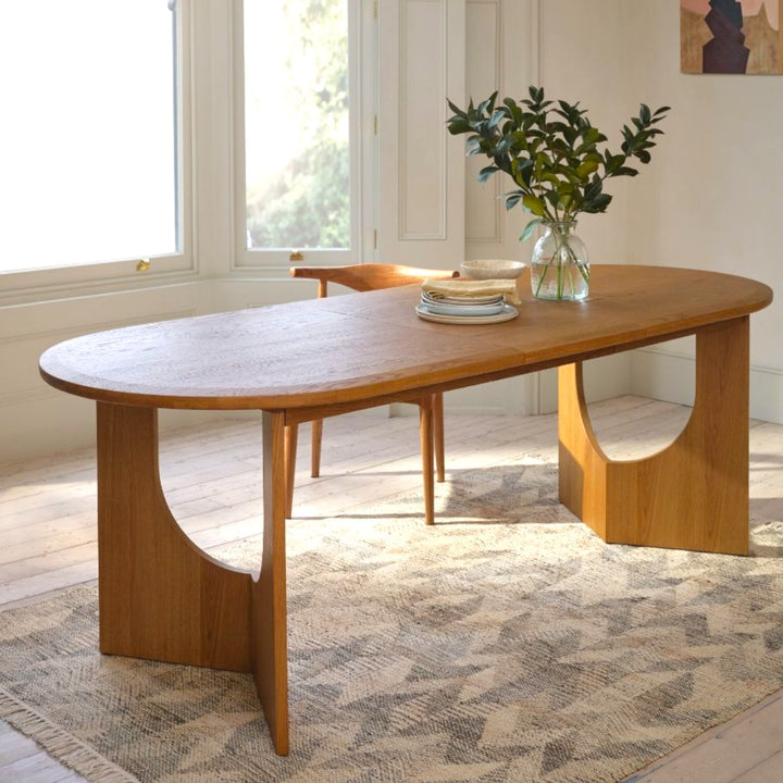 Ehan Solid Oak Wood Dining Table 2