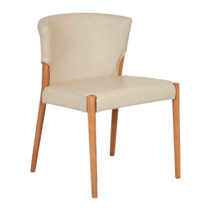 Globe White Oak Wood Dining Chair