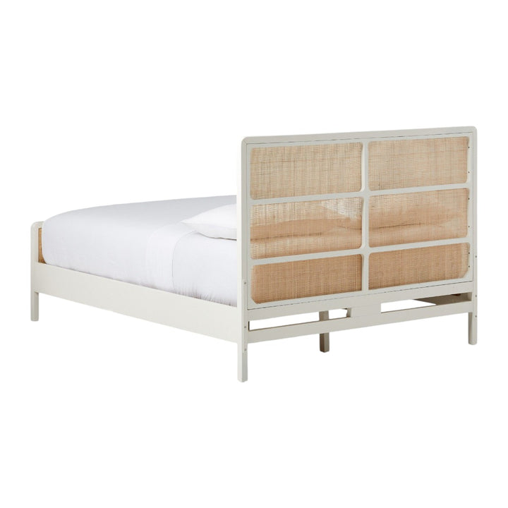 Karston Solid Teak Wood & Rattan Bed