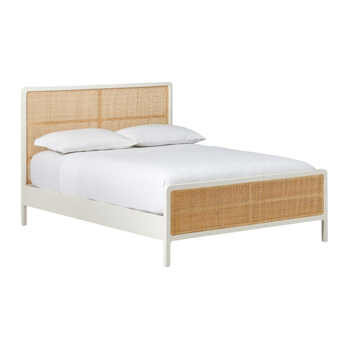 Karston Solid Teak Wood & Rattan Bed