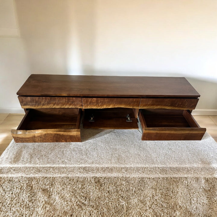 Lenci Solid Walnut Wood TV Unit 6