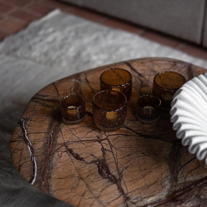 Makala Rainforest Brown Marble Coffee Table