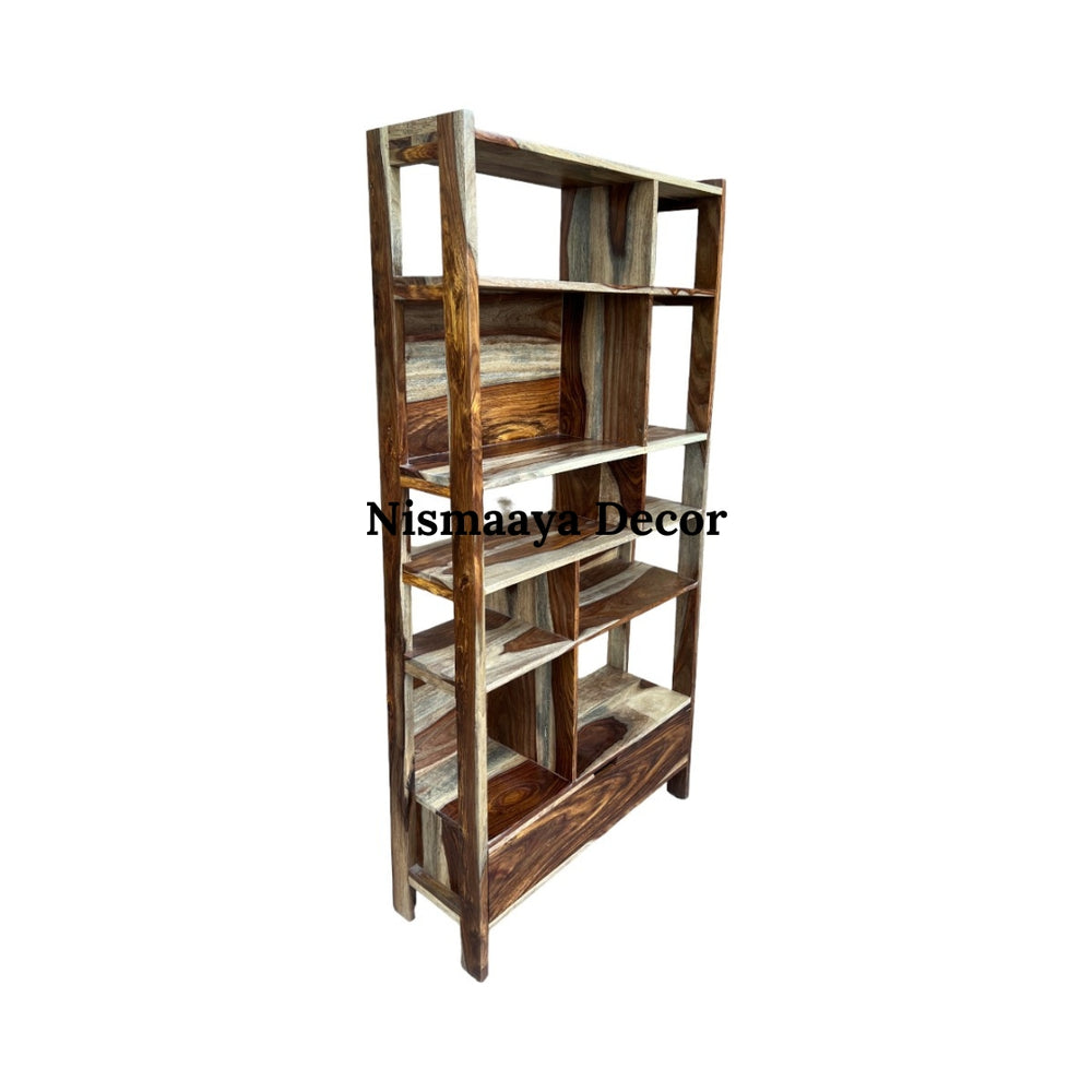Malini Solid Mango Wood Book Shelf 2