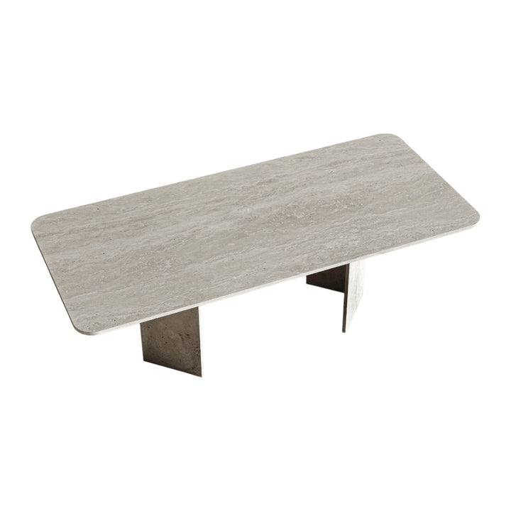 Manica Rectangular Travertine Dining Table 3