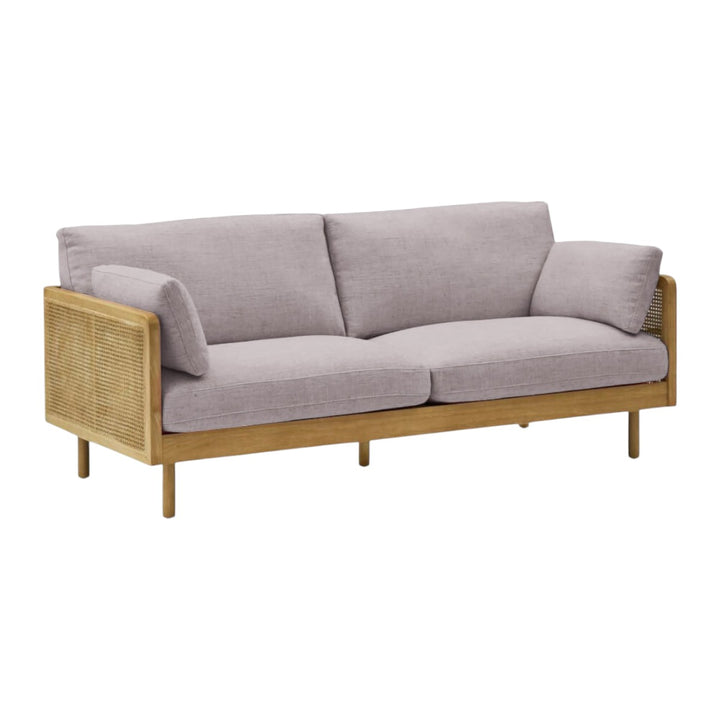 Nismaaya Aero Rattan 3 Seater Sofa Honey Finish 3