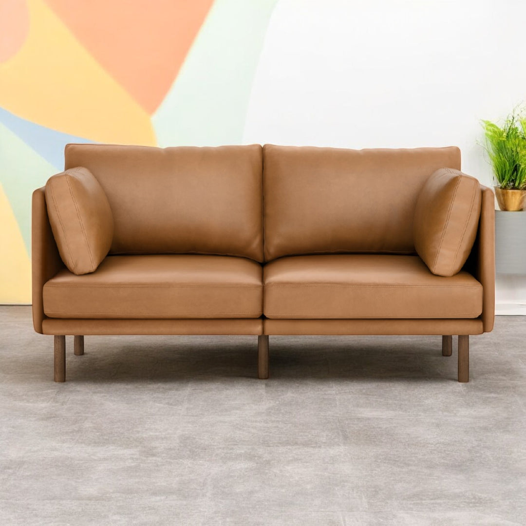 Nismaaya Camilo 2 Seater Leatherette Sofa 1