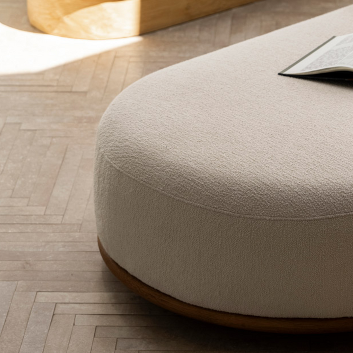 Cara Oak Ottoman