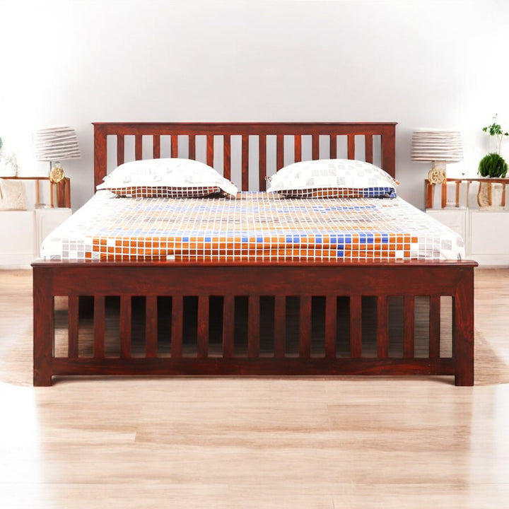 Darice Sheesham Wood King Size Bed 1