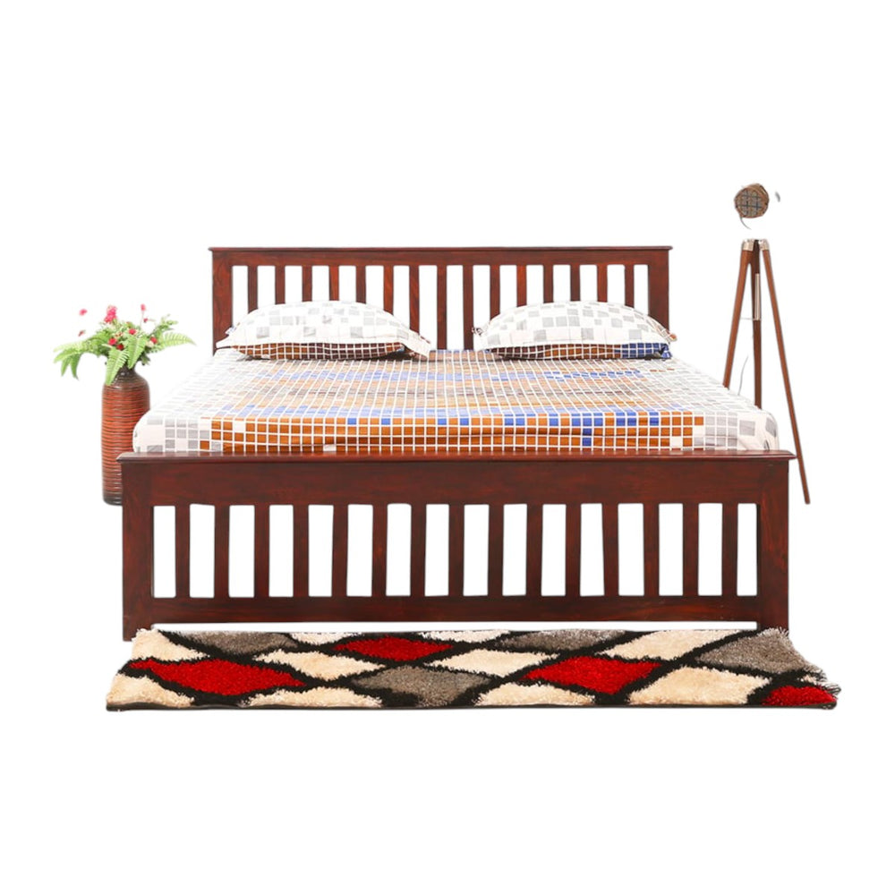 Darice Sheesham Wood King Size Bed 2