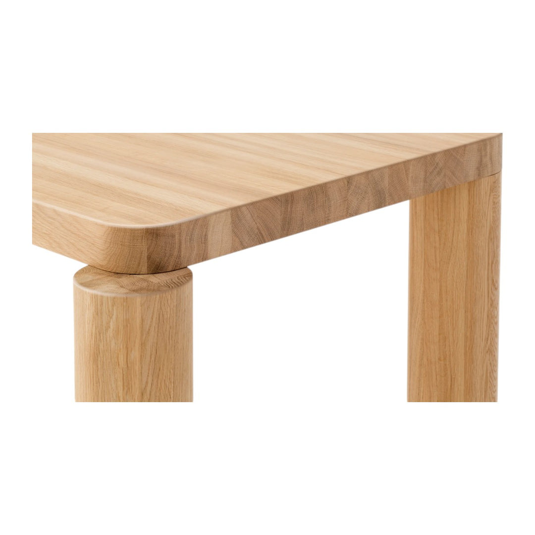 Nismaaya Gable Oak Wood Dining Table 3