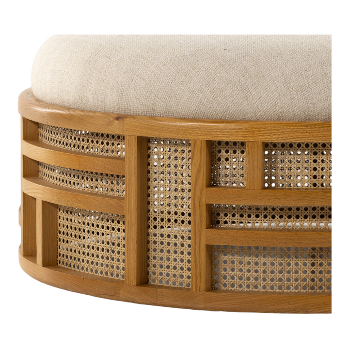 Nismaaya Jem Rattan Ottoman Natural 4