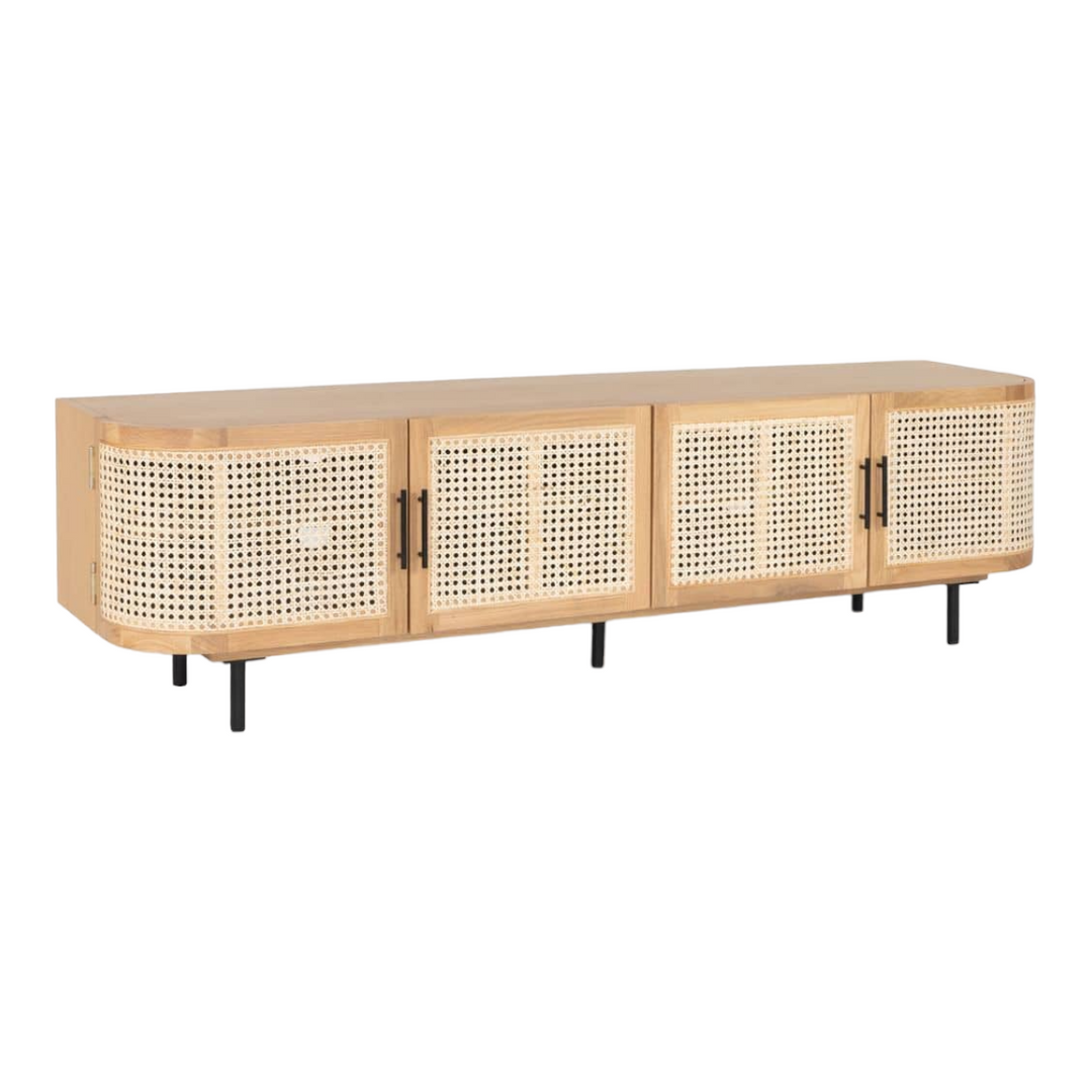 Nismaaya Kanti Rattan TV Unit Natural 4