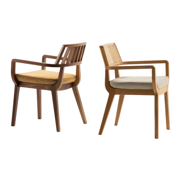 Patrice Solid Teak Wood & Rattan Dining Chair 5