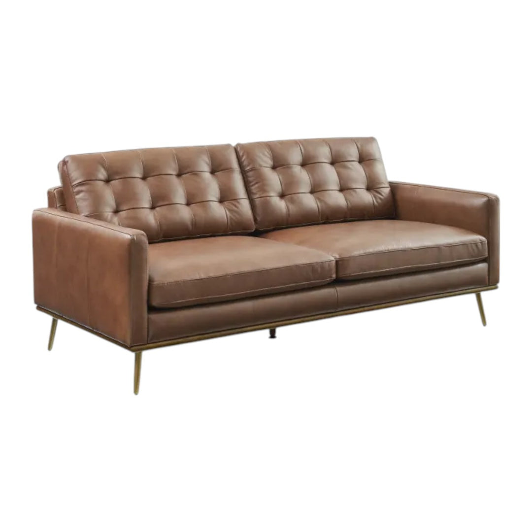 Patrick Leather 3 Seater Sofa 2