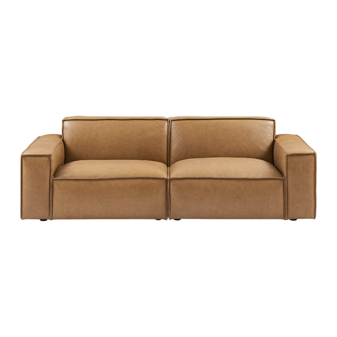 Paul Leather 3 Seater Sofa