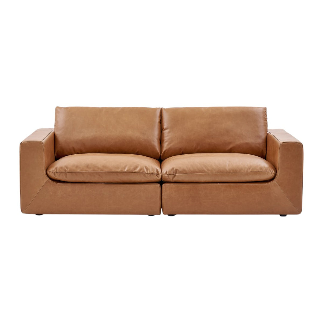 Paula Leather 3 Seater Sofa 2