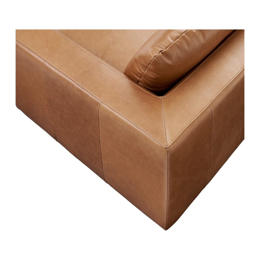 Pavel Leather L Shape Sofa 7