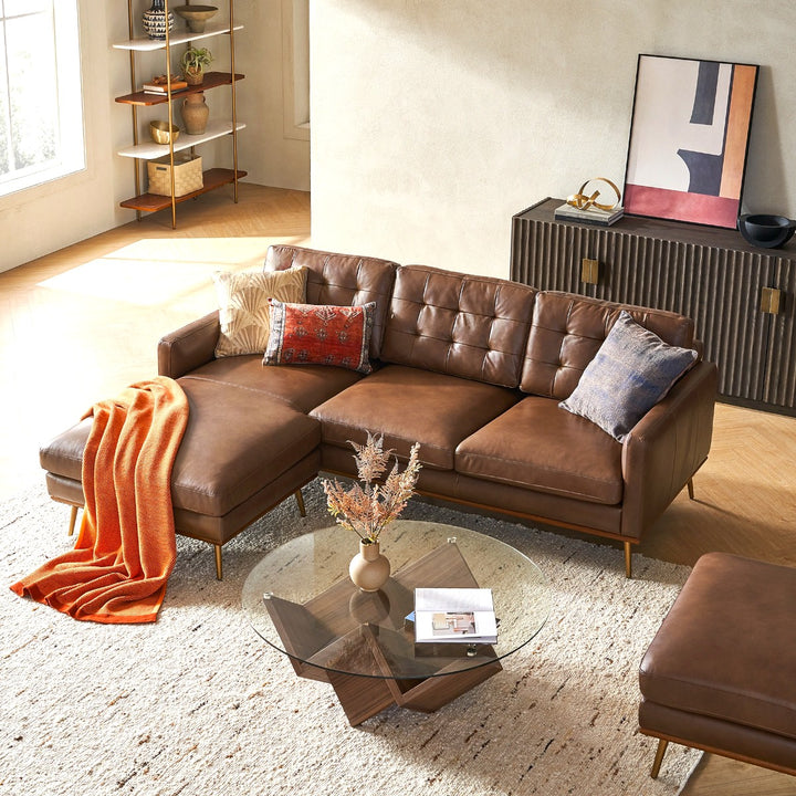 Pax Leather L Shape Sofa 1