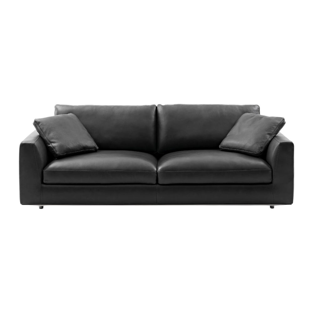 Petrit Leather 3 Seater Sofa 2