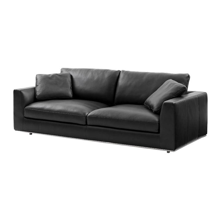 Petrit Leather 3 Seater Sofa 3