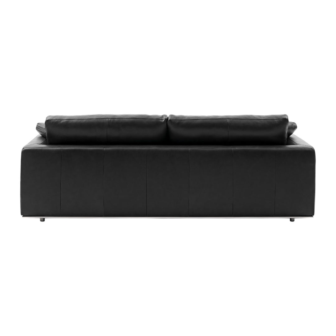 Petrit Leather 3 Seater Sofa 5