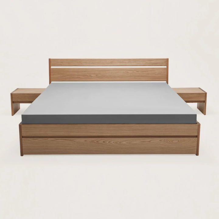 Jaka White Oak King Size Bed 1